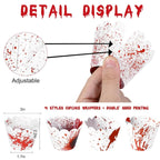 48Pcs Halloween Cupcake Toppers Wrappers Rip Kit Bloody Zombie Hand Cupcake Pick Decorations For Halloween Horror Movie Bloody Theme Birthday Party Cake Decorations Supplies