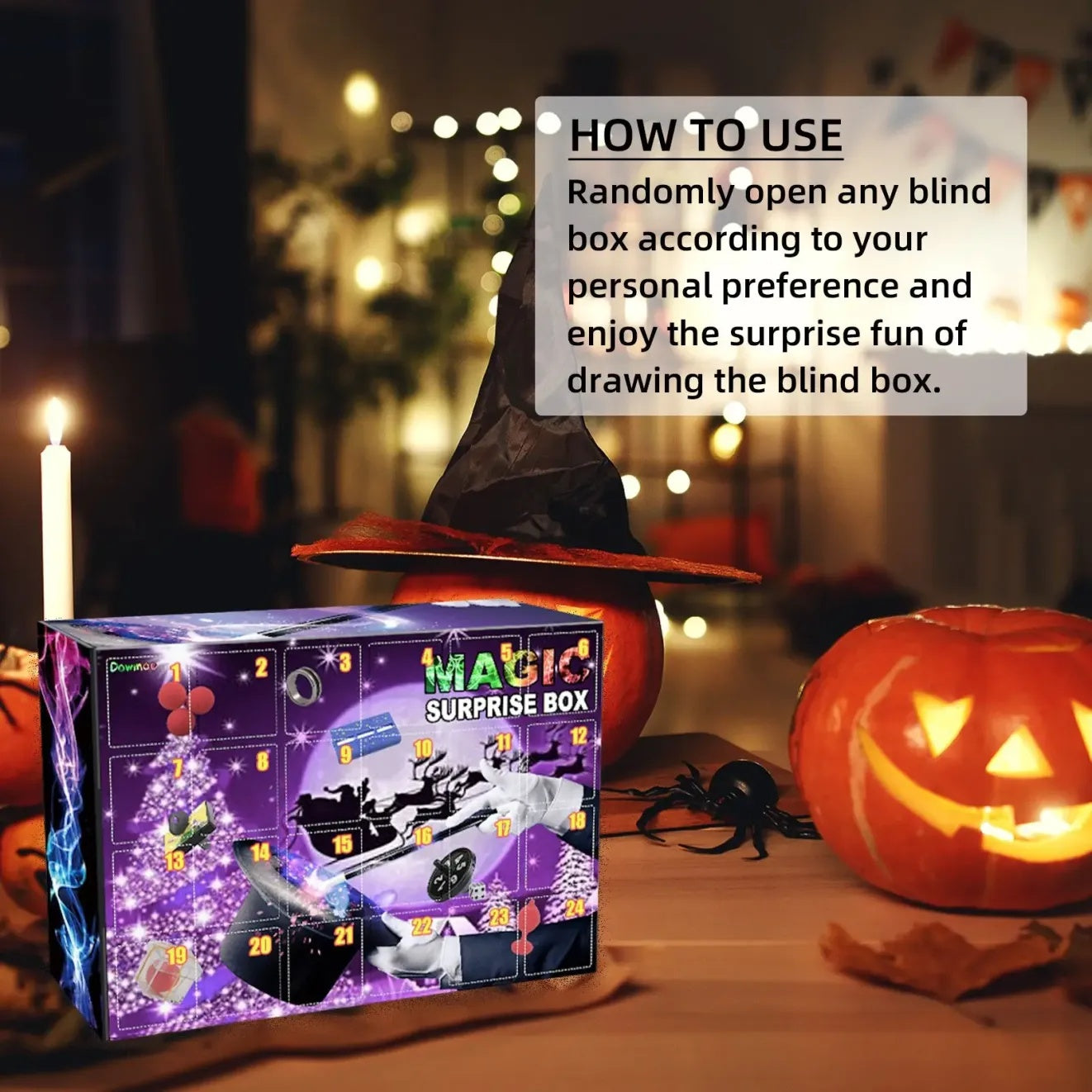 Dowmoo Magic Decompression Blind Box Christmas Atmosphere Gift Magic Prop Blind Box Magic Toy Blind Box