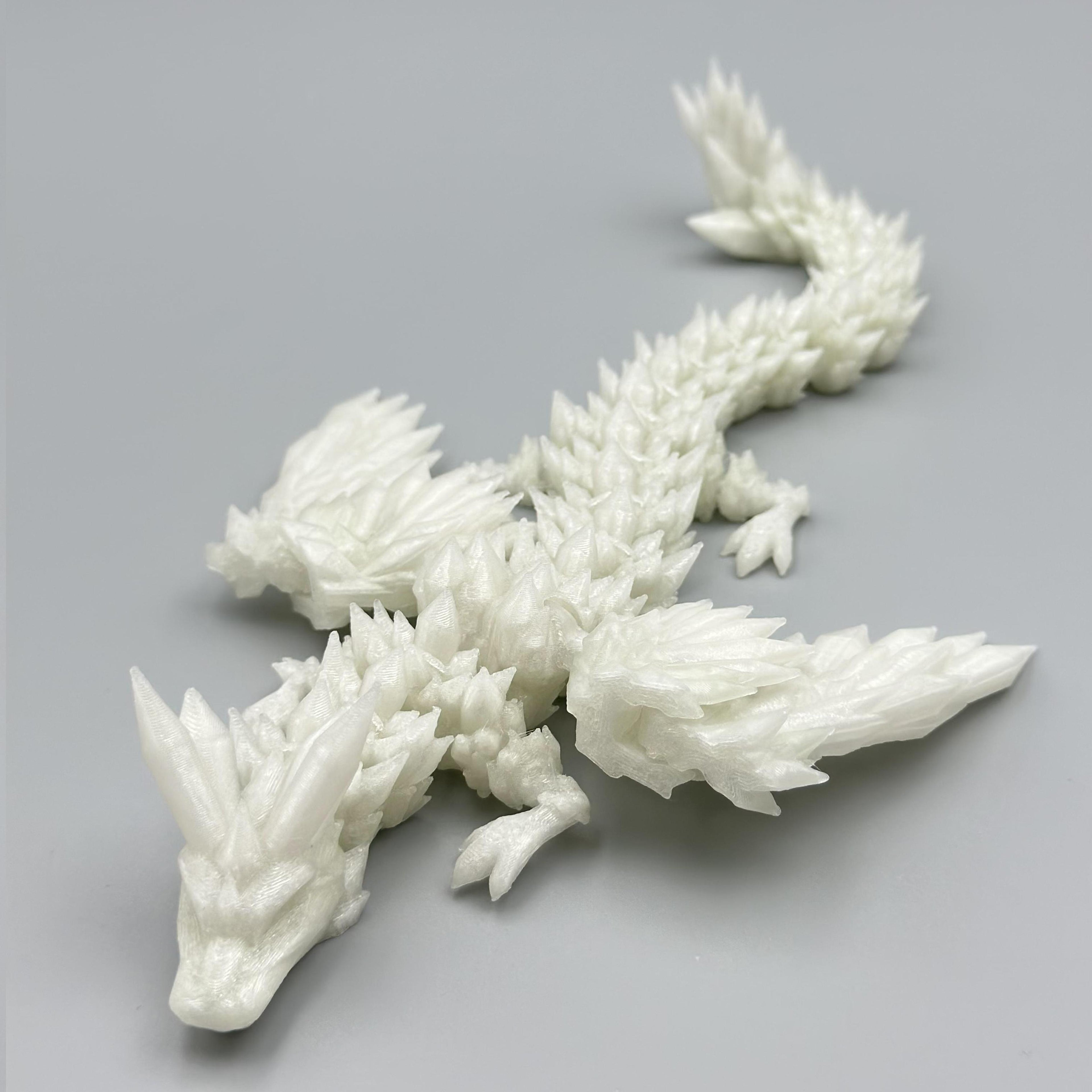 3D Printed Crystal Pterosaur 3D Printed Crystal Dragon