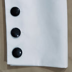 Women's V-Neck Contrast Trim Long Sleeve Blouse With Button Cuff Detail - Casual Comfort Top For Spring&Fall