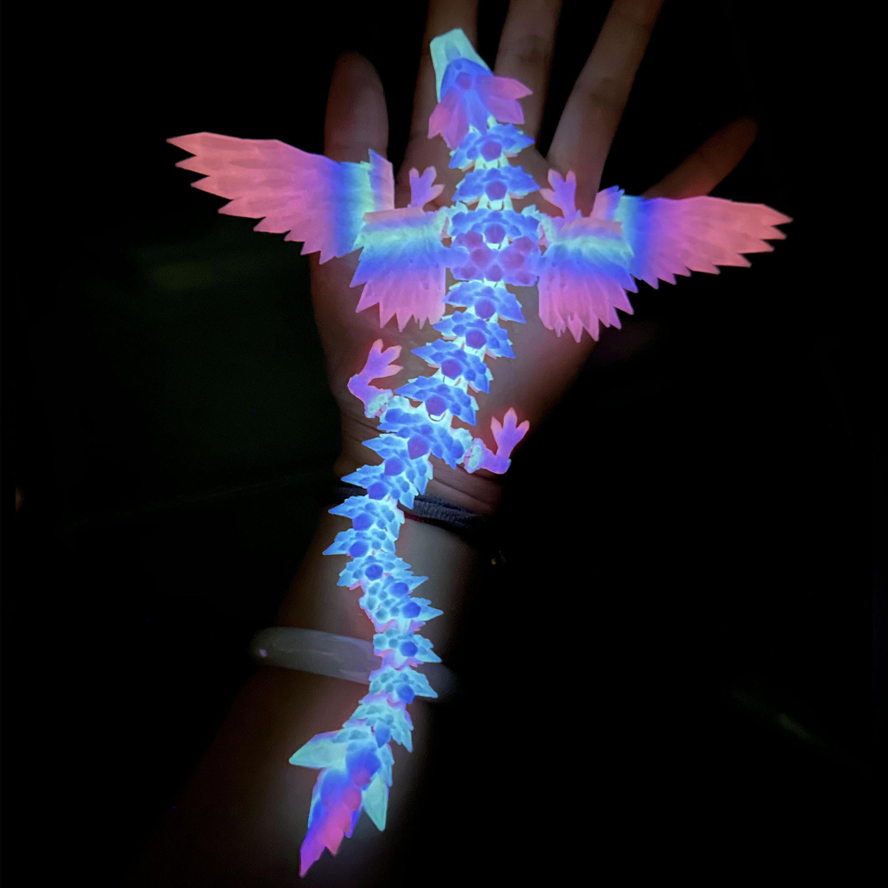 3D Printed Crystal Pterosaur 3D Printed Crystal Dragon