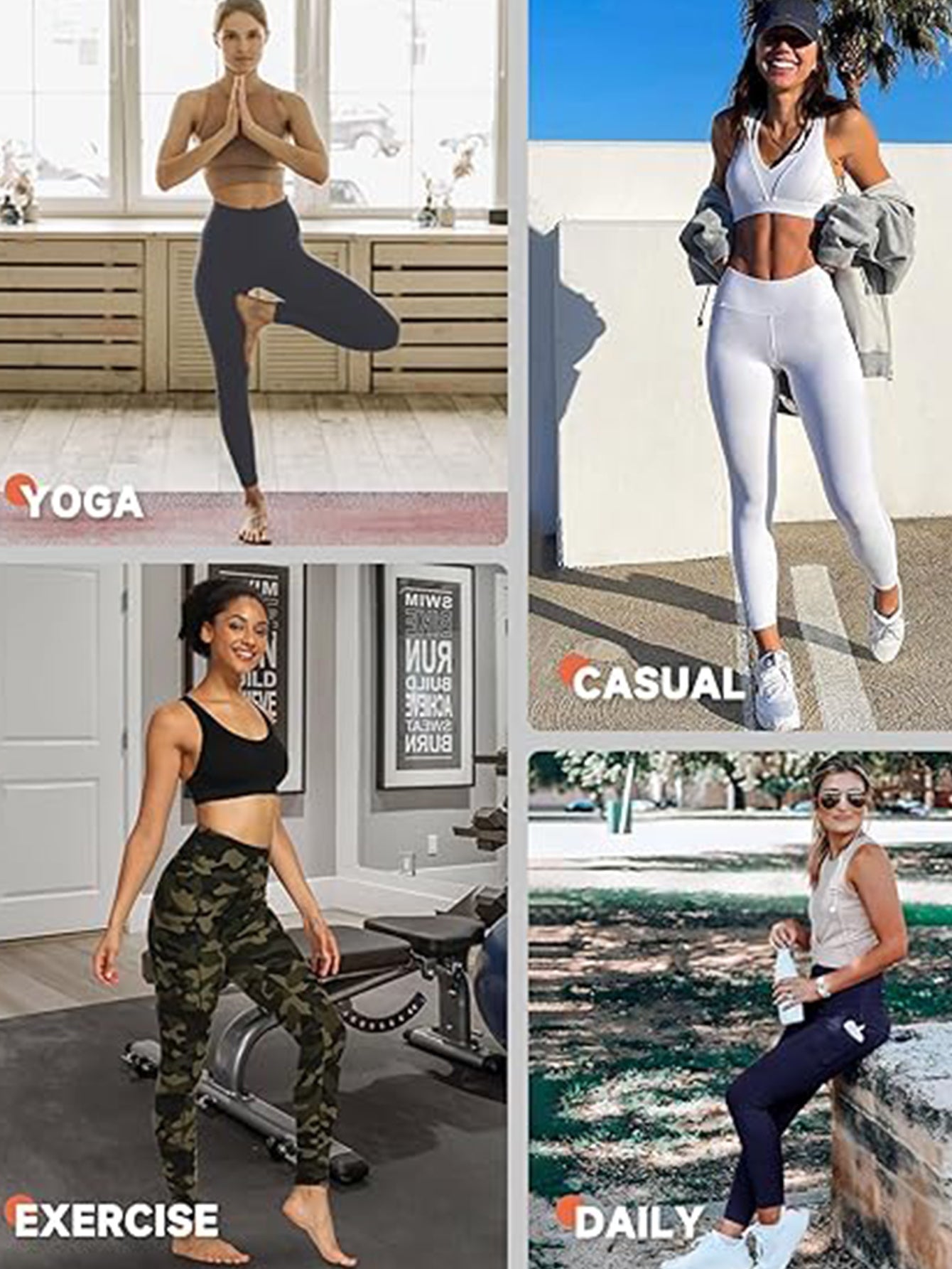 Leggings - Cropped High-waisted Printed Yellow Camouflage