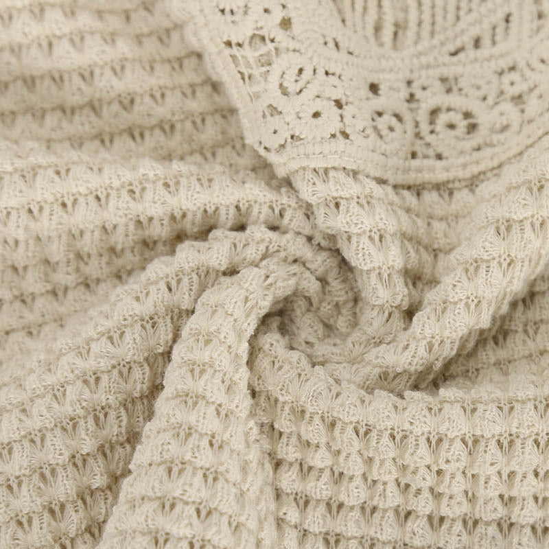 Women's Lace Trim Round Collar Long Sleeves T-Shirt, Breathable Stretch Casual Top For Spring Autumn Blouse & Daily Chic