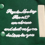 Toddler Kids Girls Boy's Trendy Embroidery Letters Print Jacket Baseball Collar Sports Casual Coat Children's Wear