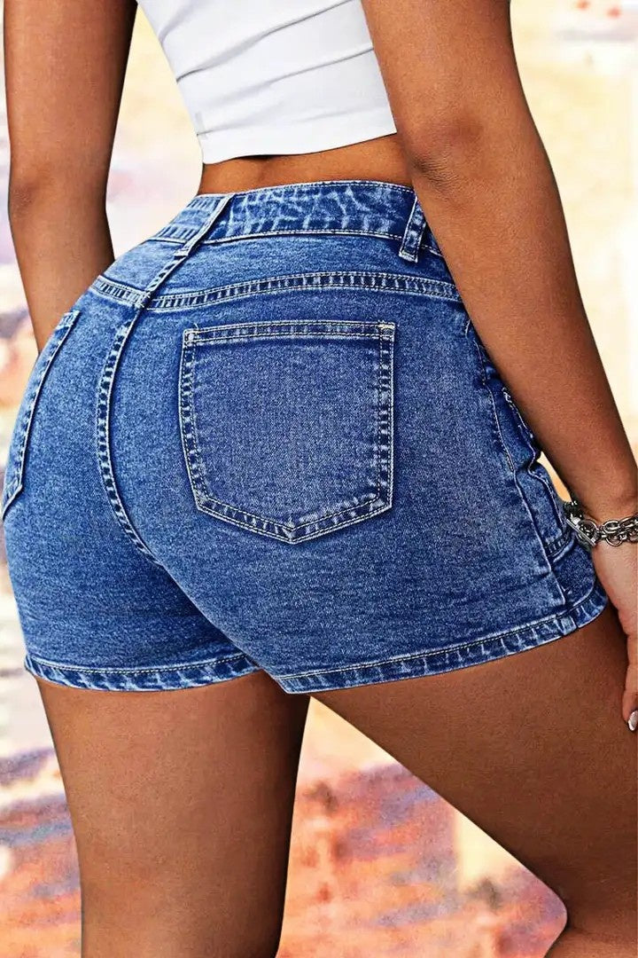 Women's High-Waist Side-Button Jeans, Wide-Leg Full-Length Jeans With A Minimalist Waistband-less Cut, Vintage-Wash Denim For All Seasons Forbidden Platform - Temu