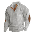 Corduroy Casual Stand Collar Long-sleeved Sweater