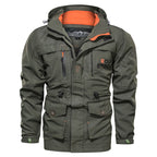 Men's Medium To Long Casual Outdoor Hooded Plus Size Jacket