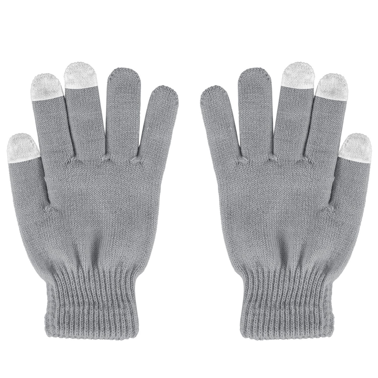 3 Color Options -- 1 Pair Unisex Winter Knit Gloves Touchscreen Outdoor Windproof Cycling Skiing Warm Gloves