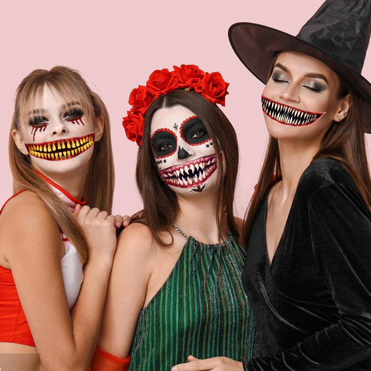 18 Sheets Halloween Temporary Tattoo Stickers
