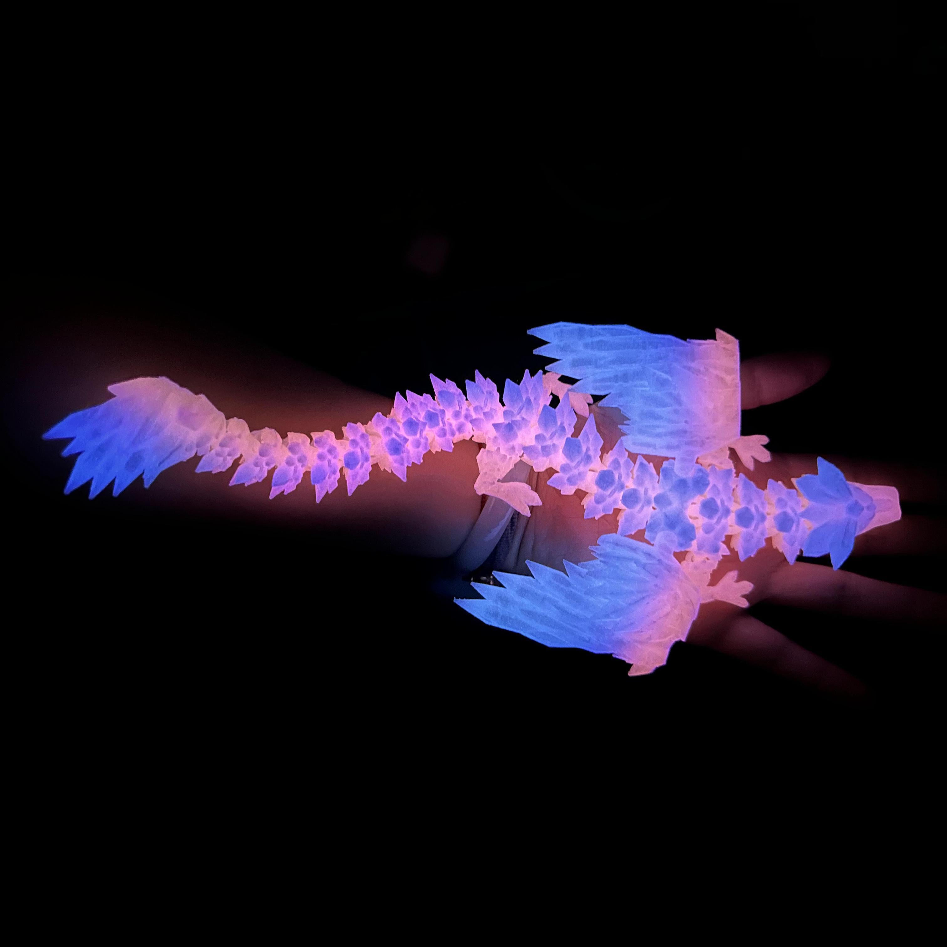 3D Printed Crystal Pterosaur 3D Printed Crystal Dragon