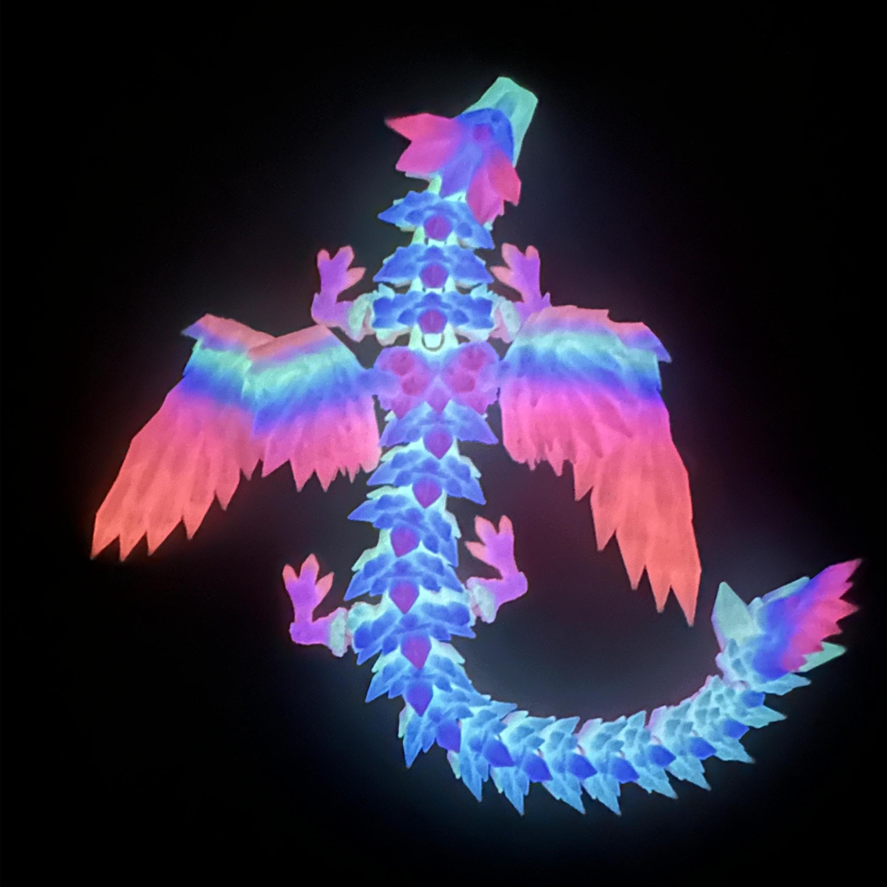 3D Printed Crystal Pterosaur 3D Printed Crystal Dragon