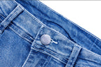 Womens Mid-High Rise Ripped Jean Shorts Distressed Stretchy Denim Shorts