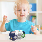 Decompression Toy, Three-dimensional Magic Bean Fingertip Magic Cube Puzzle Toy For Kids Children Student Adult As Birthday Gift Rubik's Cube