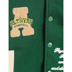 Toddler Kids Girls Boy's Trendy Embroidery Letters Print Jacket Baseball Collar Sports Casual Coat Children's Wear