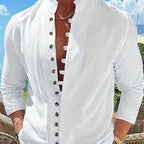 Men's Long-sleeved Button-up Jacket