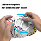 Decompression Toy, Three-dimensional Magic Bean Fingertip Magic Cube Puzzle Toy For Kids Children Student Adult As Birthday Gift Rubik's Cube