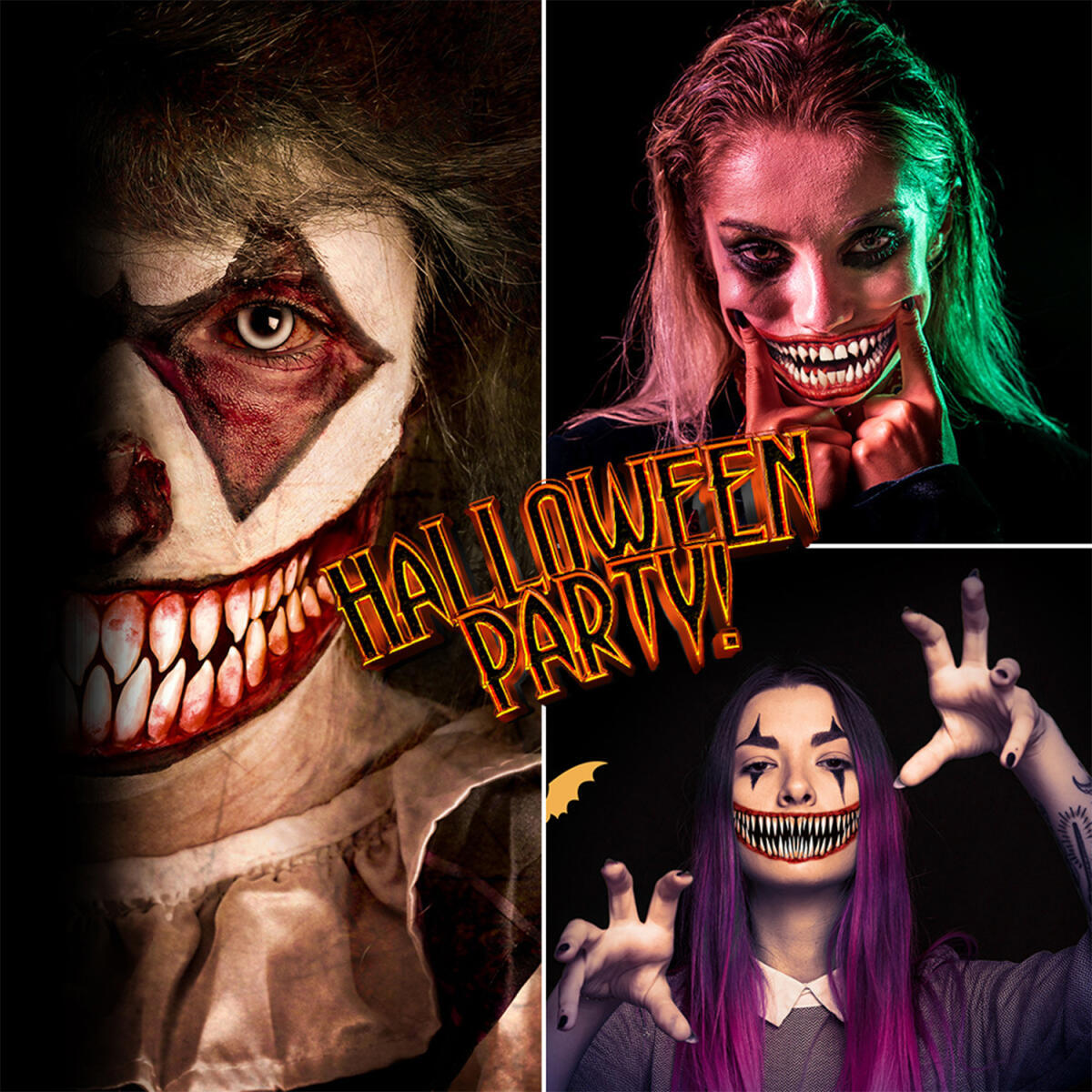 18 Sheets Halloween Temporary Tattoo Stickers